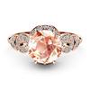 Rose Gold Plated Diamond Rings for Women Elegant European American Jewelry