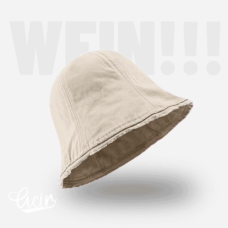 

Simple big head circumference shows the face small hat solid color versatile face protection sunshade basin hat bucket hat bucket hat trend L（60-65cm）
