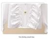 Autumn White Girls' Peter Pan Collar Long Sleeve Shirt - Fashionable Top for Big Kids and Students