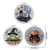 4 Pack Stamped Cross Stitch Kits with Embroidery Hoop Needles Threads Instruction Embroidery Kit Cross Stitch Set for Beginners
