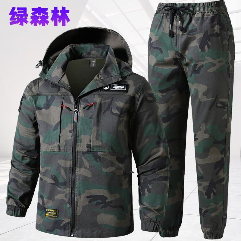 

Elastic Overalls Suit Men s Cotton Camouflage Welding Anti-scalding Auto Repair Wear-resistant Tooling Labor Protection Clothing Outdoor 190 Suggestion 180 - 200 kg
