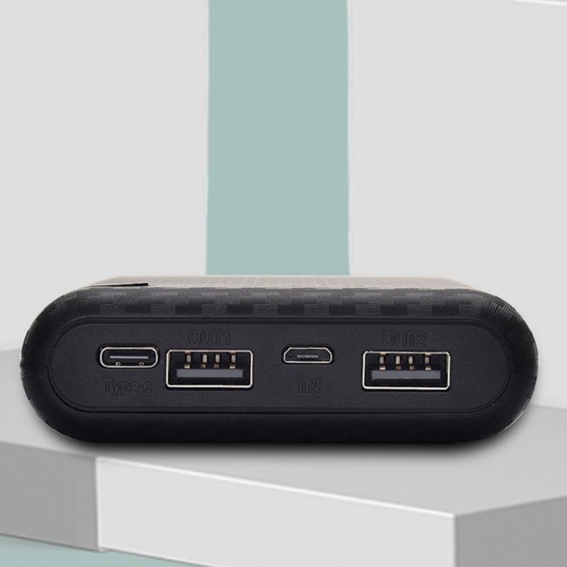 DIY 4x18650 Battery Case Charger Outer Plastic Shells Power Bank Shells Portable External Boxes Without Batteries