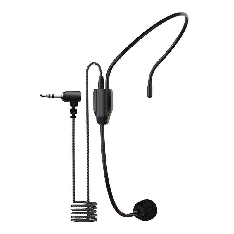 3.5mm Plug Headset Microphone Head-mounted Portable Lecture Teach Headset Mic Voice Amplifier Lightweight Over Head for Teachers