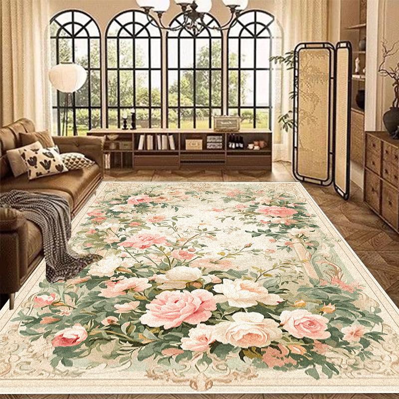 Teppich im europäischen Stil, große Größe, Wohnzimmer, Luxus-Heimdekoration, Teppiche für Schlafzimmer, Lounge, rutschfest, waschbar, Eingangsfußmatte