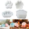 Silicone Dog Paw Shape Crafting Molds Jewelry Organizers Containers Molds Perfect for Candle Making Easy Demolding