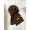 Soft Wool Blend Knit Scarf Women Winter Warm Lightweight Minimalist Style Long Wrap Shawl In Multiple Colors