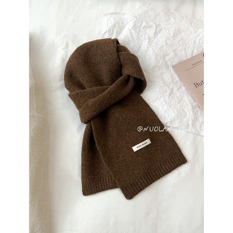 Soft Wool Blend Knit Scarf Women Winter Warm Lightweight Minimalist Style Long Wrap Shawl In Multiple Colors