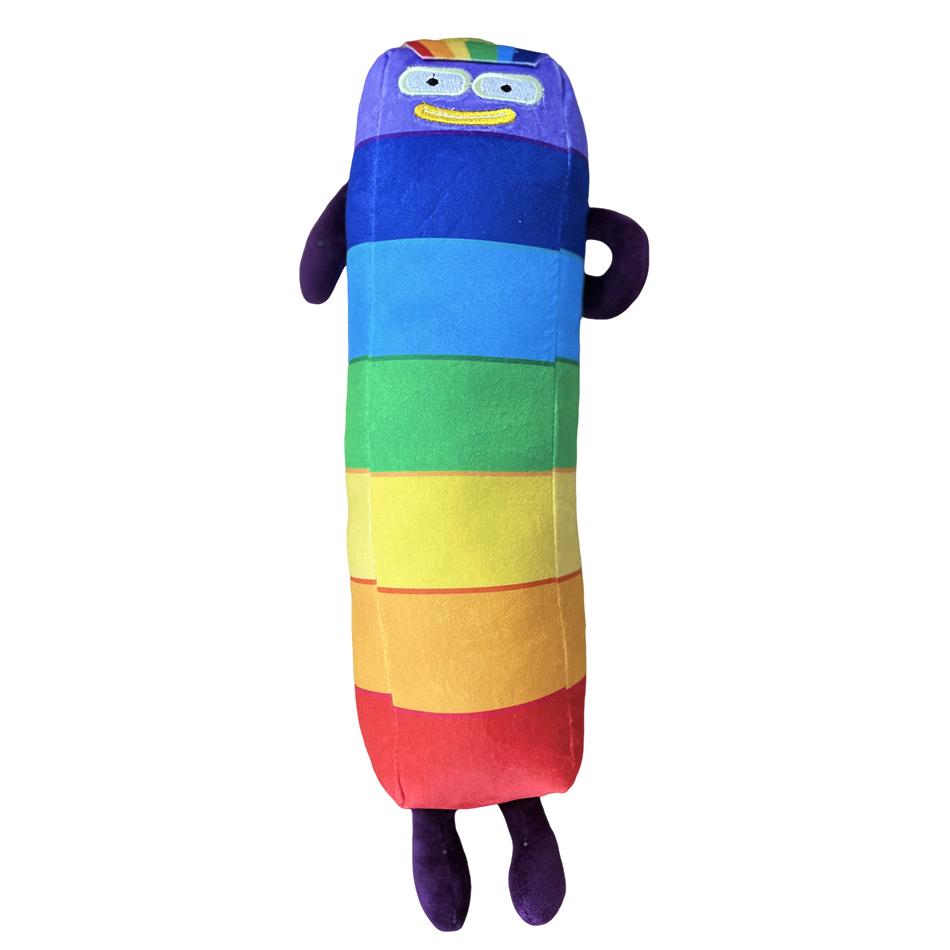 14-30cm Animation Anglaise Blocs de Construction Numériques Poupée Peluche Jouet Peluche Mathématique Poupée Peluche de Jeu Décoration Cadeau d'Anniversaire