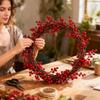 Red Berry Christmas Garland Wedding Flowers Accessory Berry Artificial Garland Christmas Decoration Xmas New Year Gifts