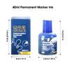 3 Colors Permanent Marker Ink,40ml,Oily,Quick-Drying,Waterproof And Non-Fading,Non-Erasable Marker Ink Refill 1 Box