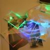 Pocket Sized LED Card Lamp Nameplate Light with Rainbow Effects for Business Professionals Transparent Name Tag Board