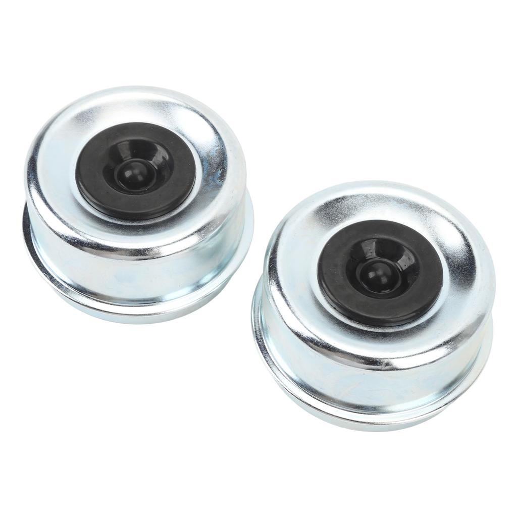 2Pcs Trailer Axle Bearing Dust Cap 2.72in OD Steel Alloy Galvanized Trailer Wheel Hub Bearing Grease Cover for 7000 To