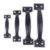 2Pcs Door Handle+8pcs Screws Iron Door Handles Gate Handle Pull For Sliding Barn Doors Gates Garages Sheds Window Pulls Knob