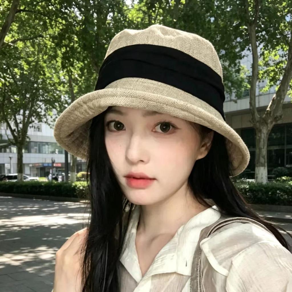 Cotton and Linen Big Eaves Fisherman Hat Children's New Summer Outdoor Travel Versatile Sun Hat Sunscreen Basin Hat