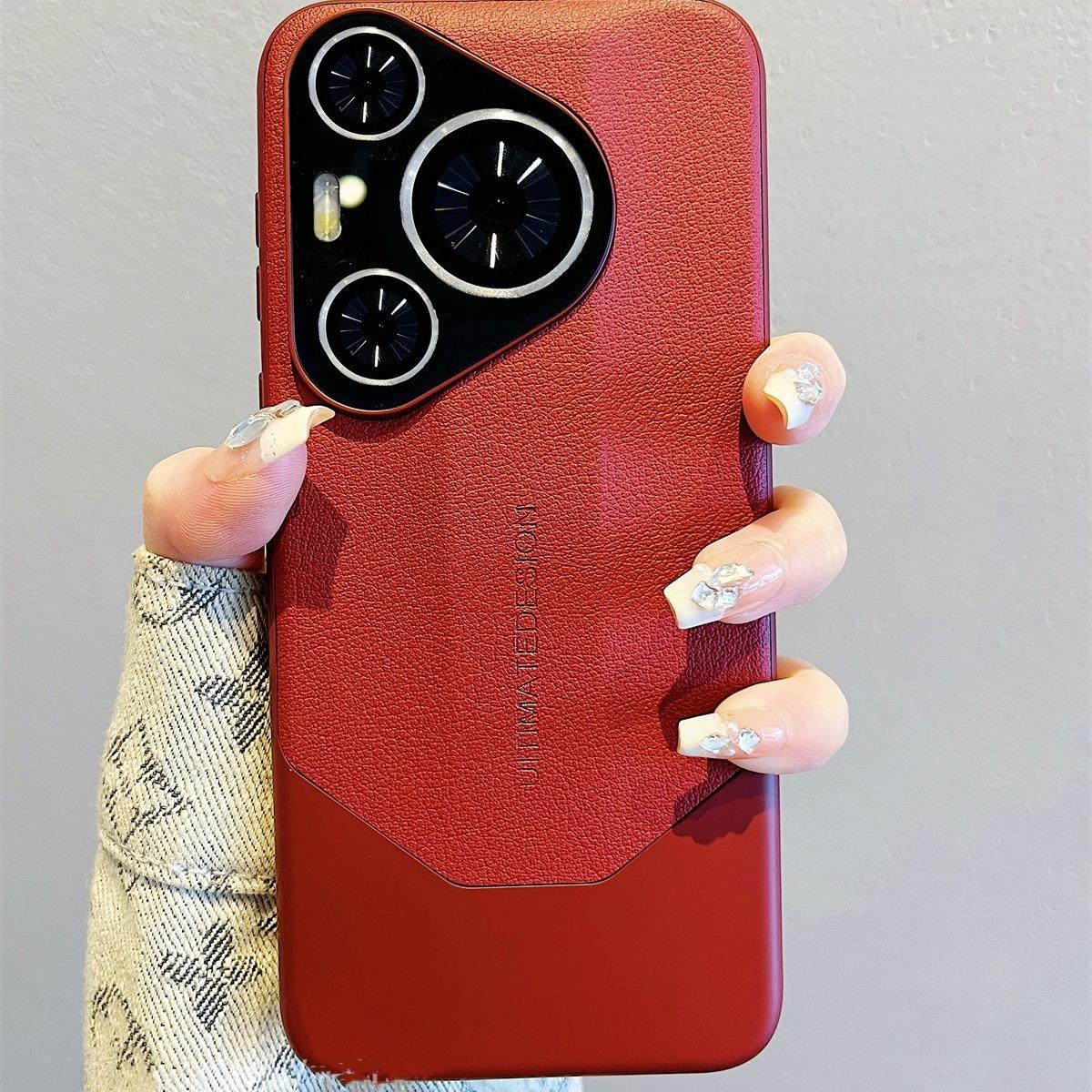 

Совместим с чехлом для телефона Huawei PURA70Pro, Обтянутый кожей Mate70, Всеобъемлющая защита объектива, Nova13 Honor X50