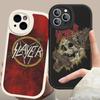 1pc Heavy Metal S-slayer Band Phone Case Hard Leather For IPhone 16 15 14 13 12 Mini 11 14 Pro Max Xs X Xr 7 8 Plus Fundas