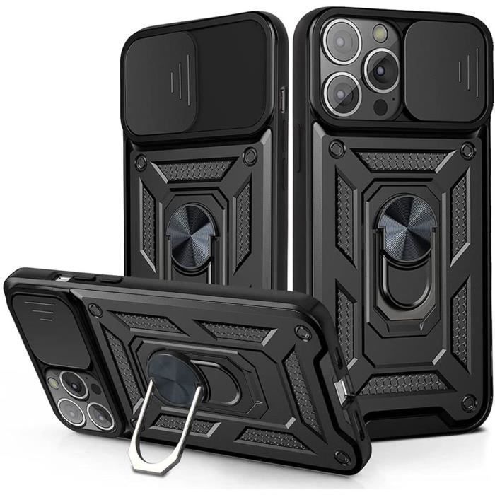 Coque de Protection - PROSHOP - iPhone 13 Pro Max - Rigide - Noir - 2 Verres Trempés