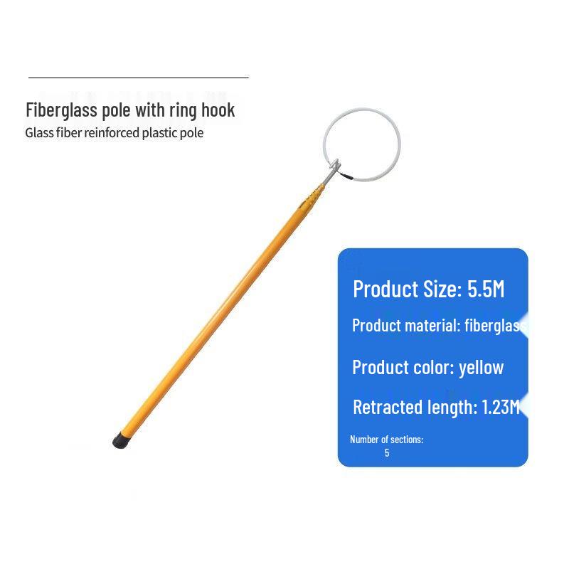

Portable Water Rescue Pole with Ring Hook