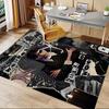 1pc Wednesday Addams, gothic Home Office, Durable Polyester Floor Mat with Easy, Office Decor, Urban Style, Nonslip Backing, Highquality Fabric