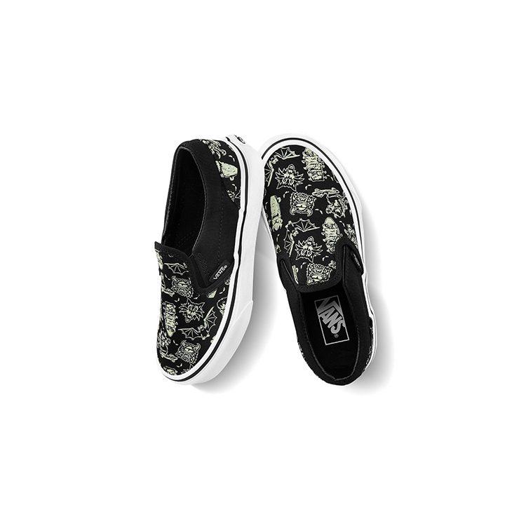 Vans Slip on Canvas Low top Kids' Skateboarding Shoes Black Children Aged 3 7 Years Old VN0A4BUT2JN
