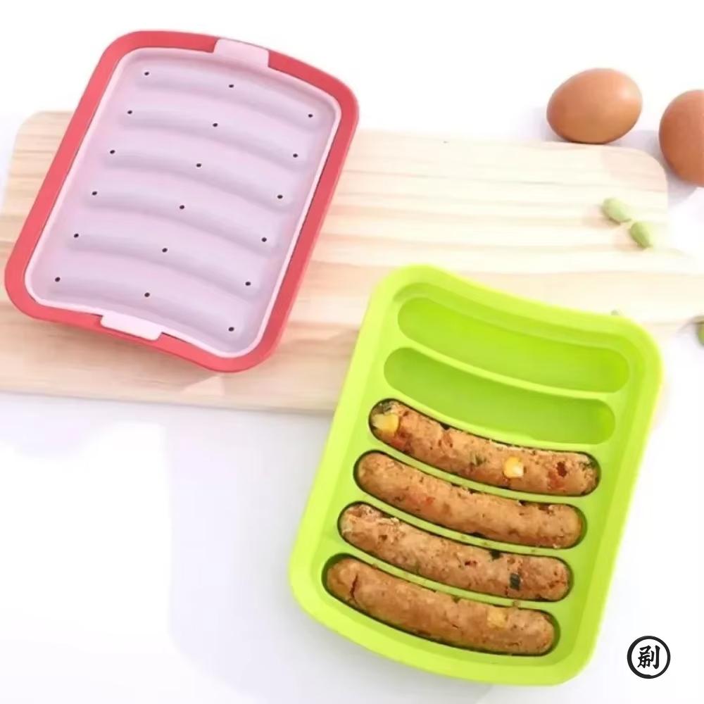 DIY Food Grade Silicone Sausage Mold Baby Food Supplement Tool Home Made Hot Dog Ham Sausage Baking Mold Sausage Mold