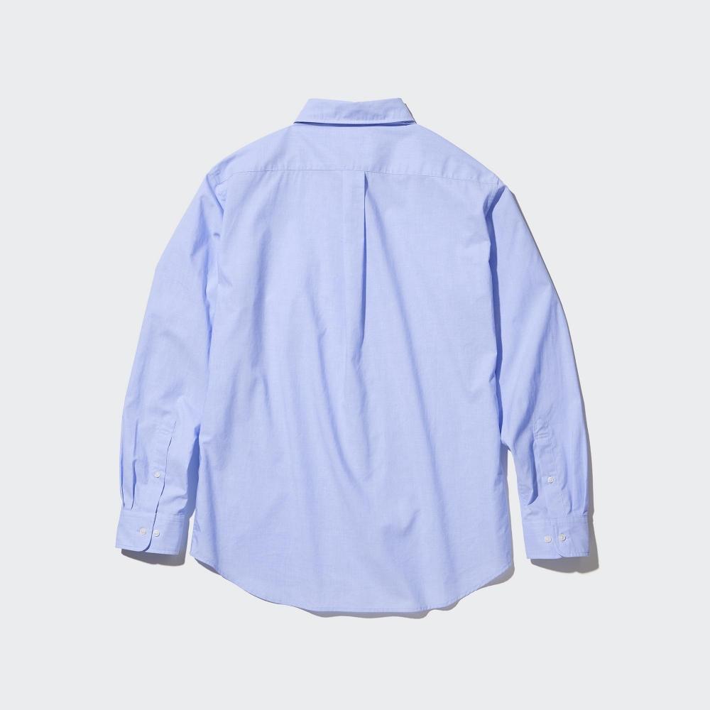 Uniqlo Japan Extra Fine Cotton Broadcloth Shirt  Button Down Collar  Long Sleeves 