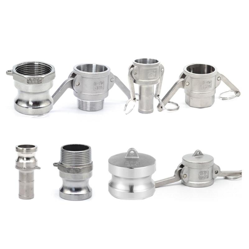 High Pressure Quick Disconnect Pipe Coupling Strong Stainless Steel Fast Connect Fitting Multipurpose for Various Applications