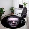 1 Stück Rammstein Büro Runder Teppich, Rutschfest, Weich und Langlebig, Büroteppich für Innendekoration, Perfekt für Büro, Schöne Dekoration