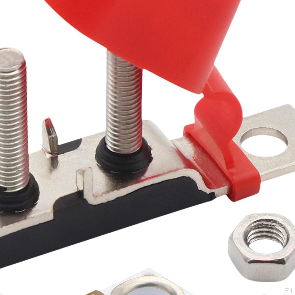Mrbf Terminal Fuse Block Dual Studs 58V Compact Premium Practical, Dustproof, Portable Mount