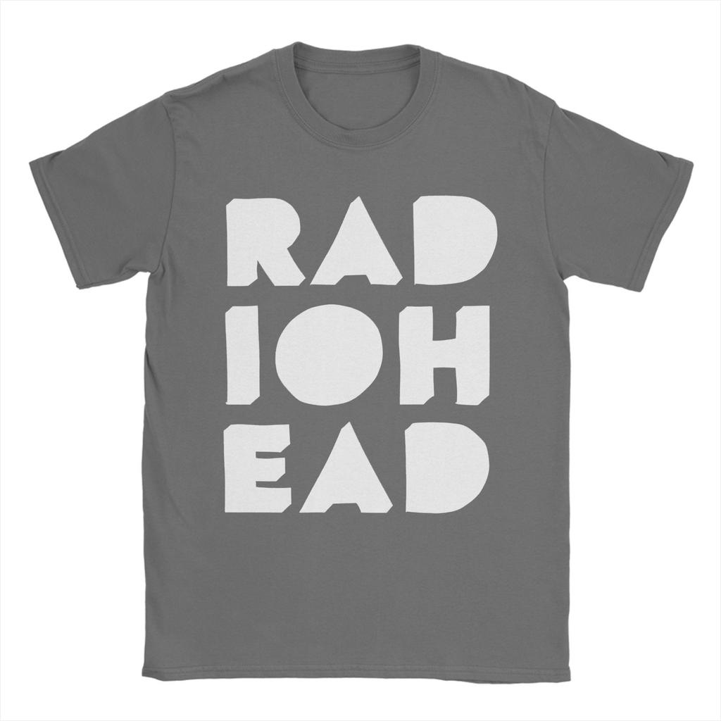 Men's Radiohead  T Shirts  Pure Cotton Clothes Humorous Short Sleeve Crew Neck Tees 6XL T-Shirt