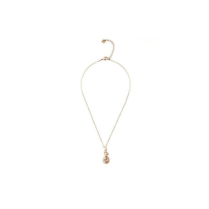 Swarovski Water Drop Spiral Necklace Women necklace Gold 5168983