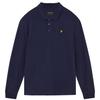 Lyle & Scott Mens Chest Logo Branded Long-Sleeved Polo Shirt