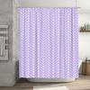 Bright Floral Shower Curtain Waterproof Bathroom Decor for Kids Adults Pink Blue Flower Design Polyester Fabric with Hook Set In