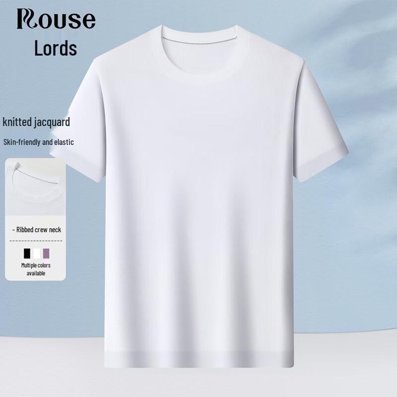 

Men s Solid Color Round Neck Short Sleeve T-shirt 2XL