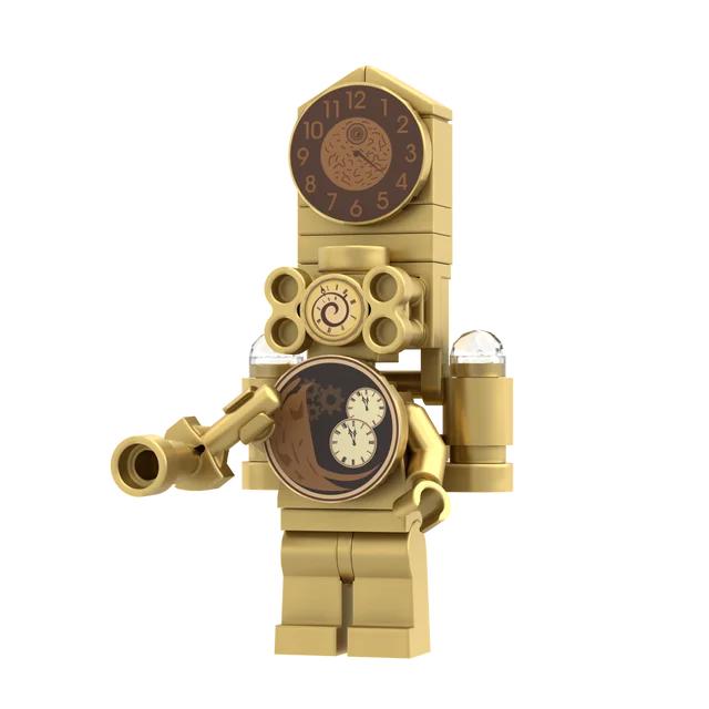 

395 шт. Skibidi, туалет, часы, строительные блоки, аниме, игрушки Титан, фигурки, сборка, развивающие кирпичи, подарки на день рождения для детей и взрослых