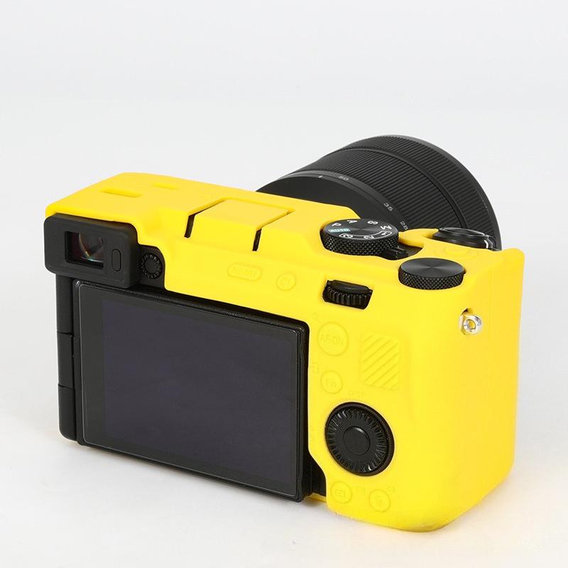 Huse din silicon pentru Sony A7CR și A7CII Genți pentru camere foto pentru A7CR Camere foto mirrorless Huse de protecție anti-cădere pentru camerele foto A7CII