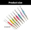 8Pcs Beginner Crochet Hook Ergonomic Crochet Hook Ergonomic Handle Crochet Hook Needle for Crocheting Craft 2.5mm-6mm