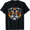 Cooler Miniatur-Schnauzer Mit Sonnenbrille Hund Grafikdesign T-Shirt