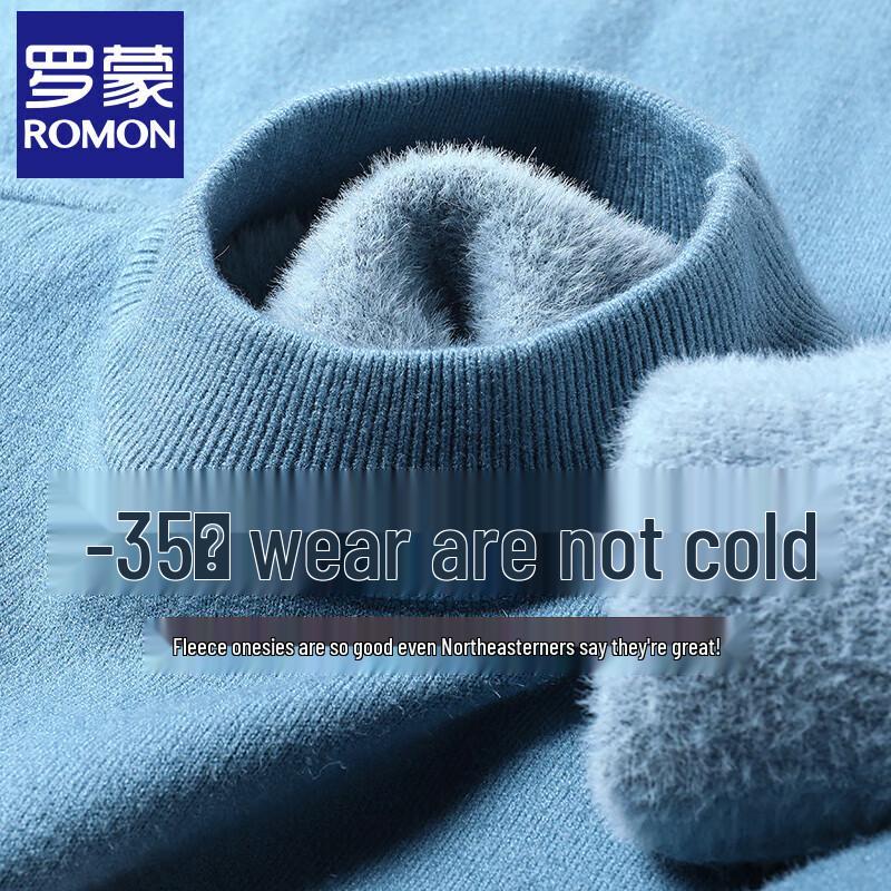 

Romon Men s Plush-Lined Winter Knit Sweater 3XL