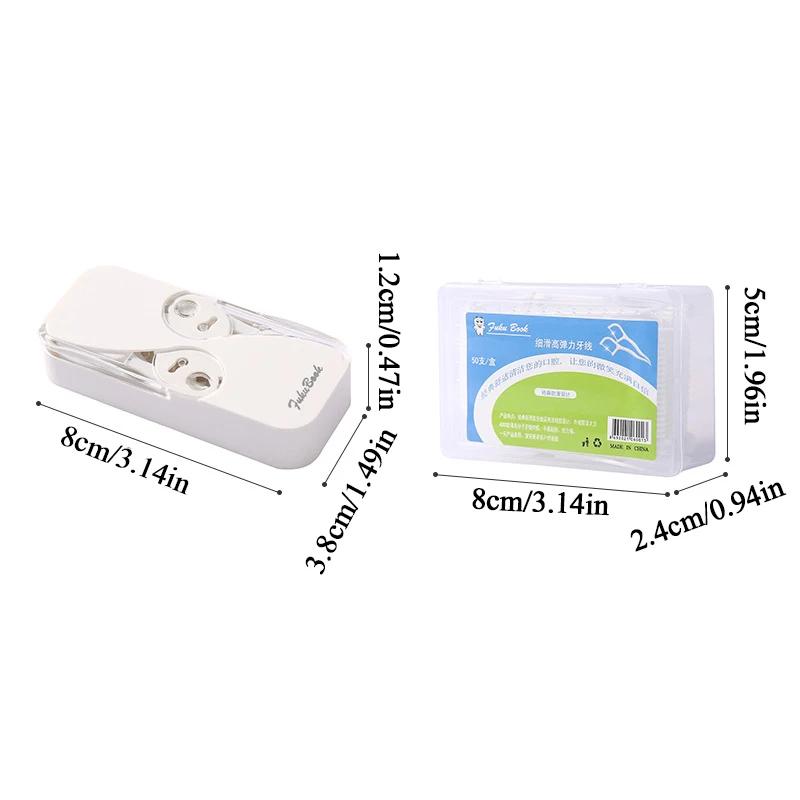 12pcs/Box Portable Disposable Dental Floss Reusable Portable Storage Box