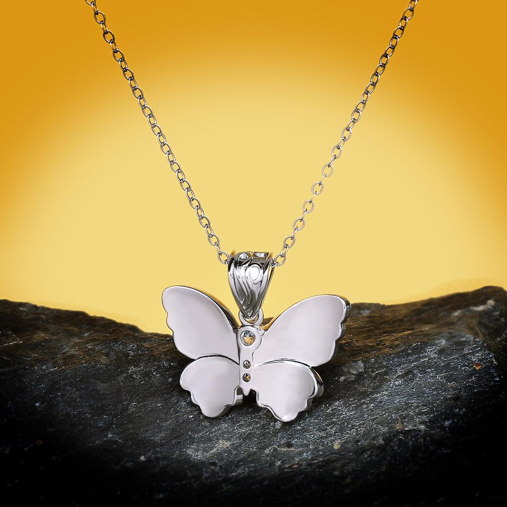 Retro European and N Red Bow Necklace Pendant with Fresh Zircon