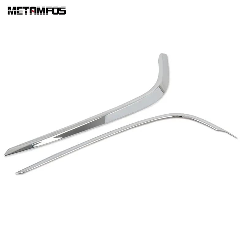 For Mazda 3 M3 Axela Sedan -2024 2025 Chrome Front Fog Light Lamp Eyelid Eyebrow Foglight Strip Trim Accessories Car Styling