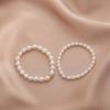 Rice Grain Freshwater Pearl Bracelet Temperament Niche Design Fashionable And Simple 18K Gold Electroplating Bracelet Elastic Adjustable