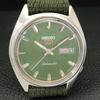 SEIKO 5 AUTOMATIC 6319A JAPAN MENS VINTAGE GREEN COLOR DIAL WATCH a701544-5 R206b-a701544