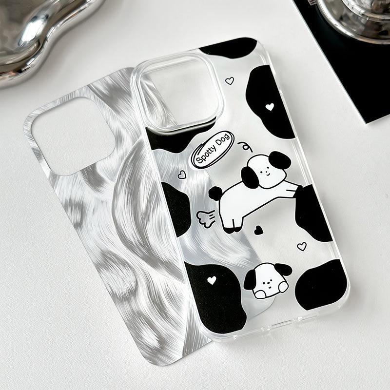 Zhitai Transparent Feather Yarn Case for iPhone 13, 14, and 16 Pro Max.