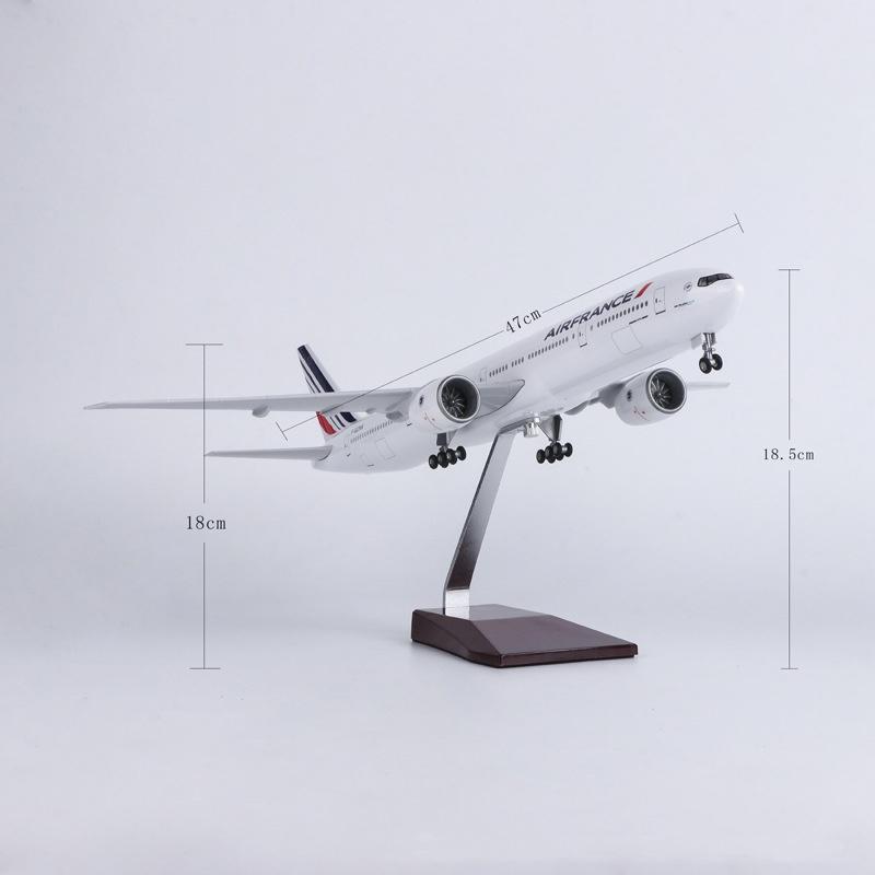 Diecast Airplane Toys B777 Air France 47CM Large Model Plane resin Simulation Civil Aviation Aircraft Model Collected Gift