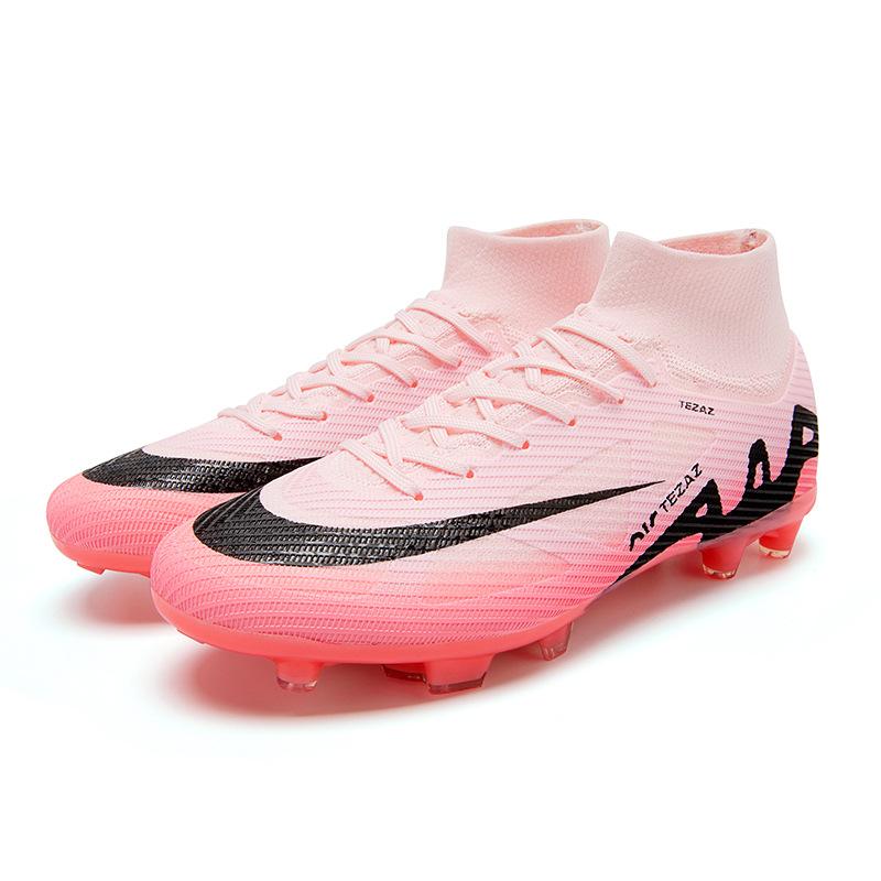 

2025 Seamless fly-woven youth football shoes student grass long male and female broken nail training shoes football 35