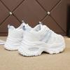 Autumn new platform sneakers lightweight soft-soled breathable running shoes mesh dad shoes