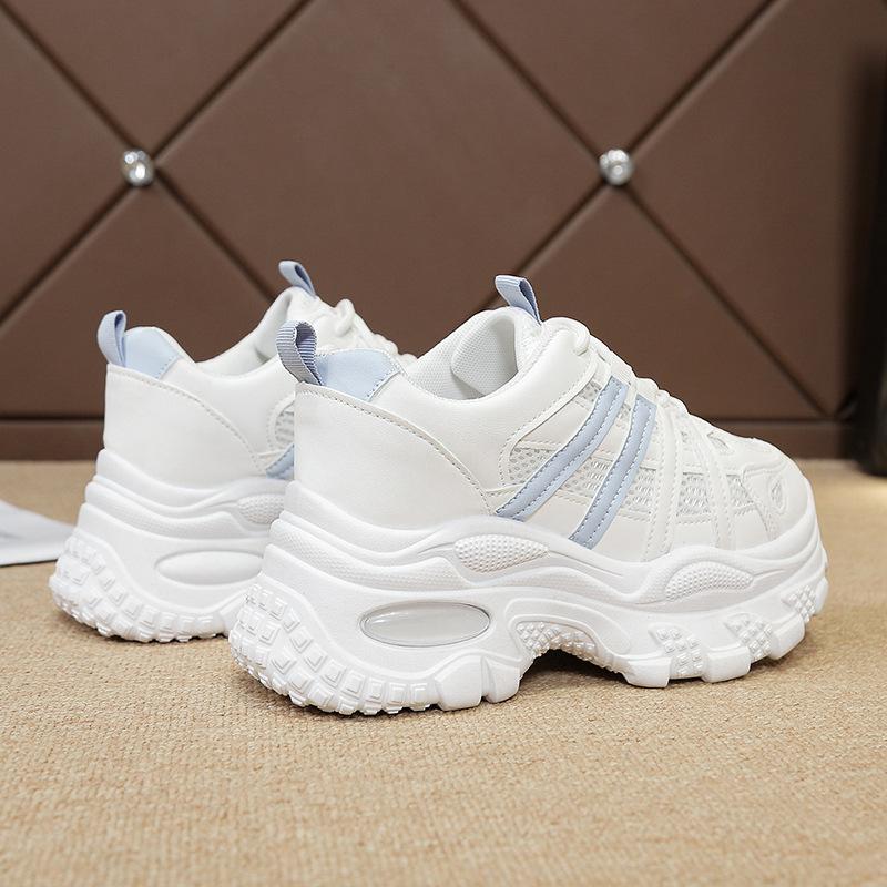 Autumn new platform sneakers lightweight soft-soled breathable running shoes mesh dad shoes