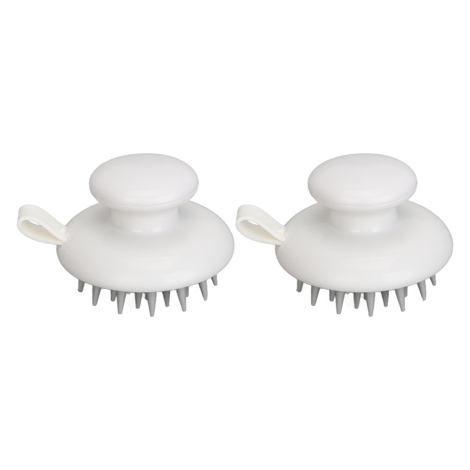 

Массажер для кожи головы с длинными силиконовыми щетинками, противоскользящей ручкой для ладони, щетка для шампуня для дома, салона